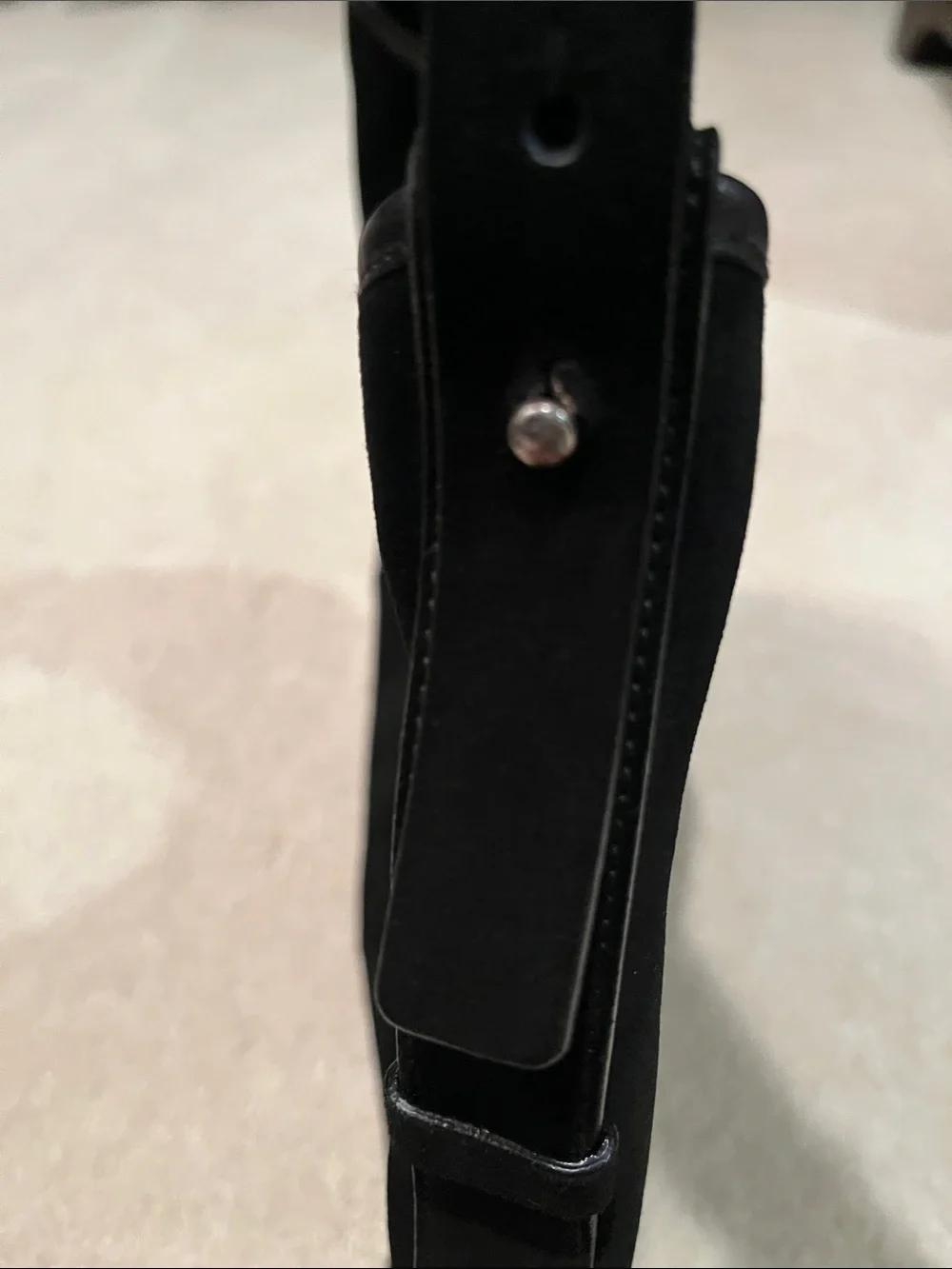 Yves Saint Laurent Rive Gauche Black Suede
